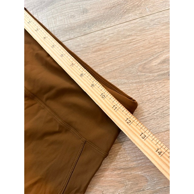Nylora Biker Shorts Nwt Small Caramel Brown Intermix Activewear High Waist — image 6 of 8